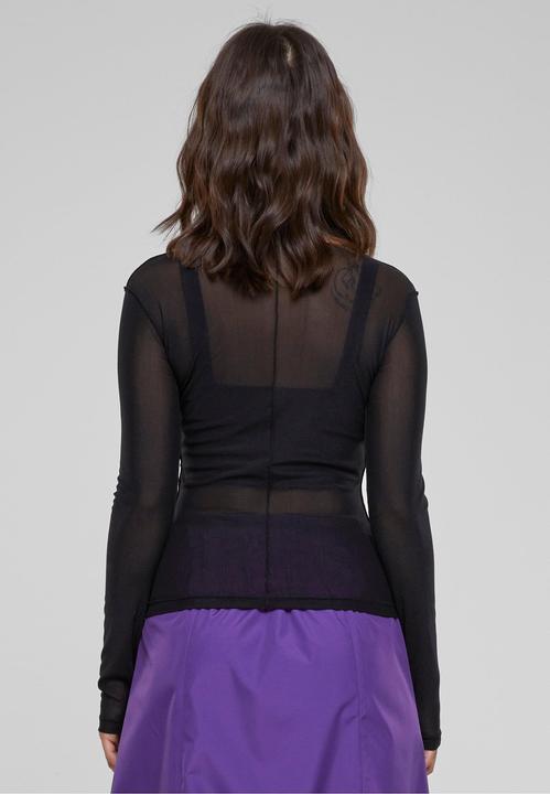 Actual product image Urban Classics Ladies Exposed Seam Mesh Longsleeve (XS)
