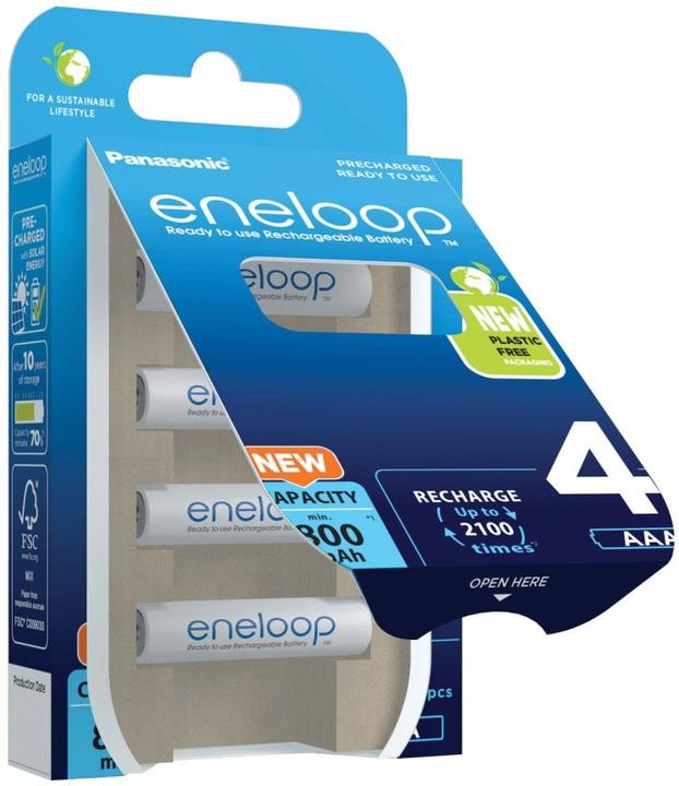 Actual product image Panasonic Rechargeable batteries ENELOOP BK-4MCDE (4 pcs., AAA, 800 mAh)