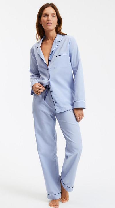 Actual product image La Redoute Collections Pyjama Signature in Chambray-Optik (38)