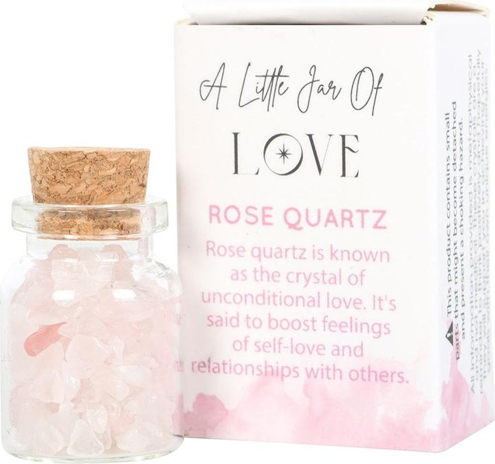Produktbild Something Different DekoKristall Jar Of Love Rosenquarz