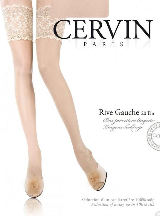 Produktbild Cervin Rive Gauche Halterlose Seidenstrümpfe, Farbe weiss, Grösse 44-46 (20 DEN, 44 - 46)