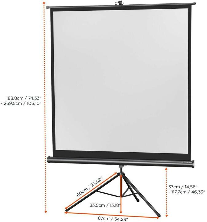 Image du produit Celexon Trépied écologique, écran, 1:1 (74.02", 1:1)