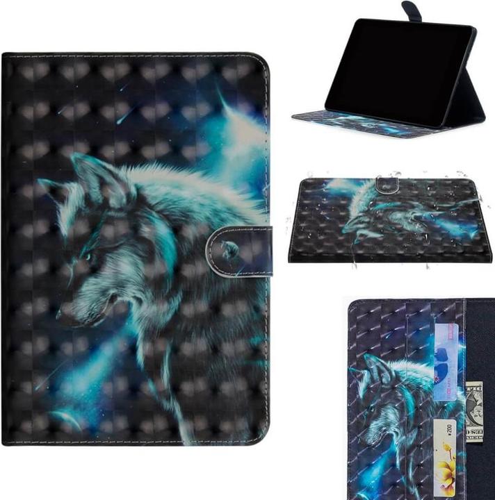 Produktbild Cover-Discount iPad 10.2 - Etui Glitzer Effekt Wolf (iPad 10.2)