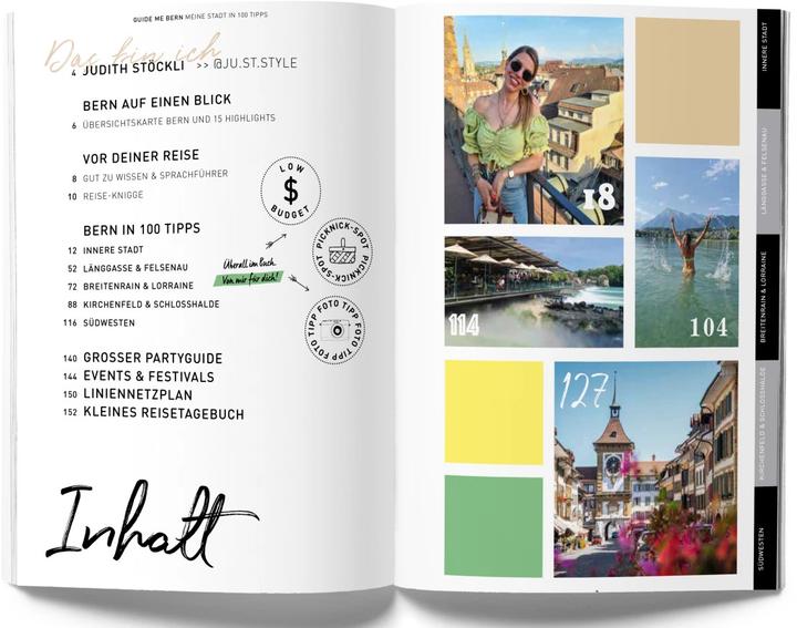 Produktbild GuideMe Travel Book Bern – Reiseführer (Deutsch, Judith Stöckli, 2023)