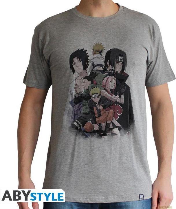 Immagine prodotto ABYstyle NARUTO SHIPPUDEN - Tshirt Gruppo uomo SS grigio sport - Basic (XL)