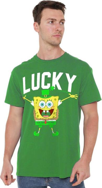 Produktbild Spongebob Squarepants Lucky Bob TShirt St PatricksTag (L)