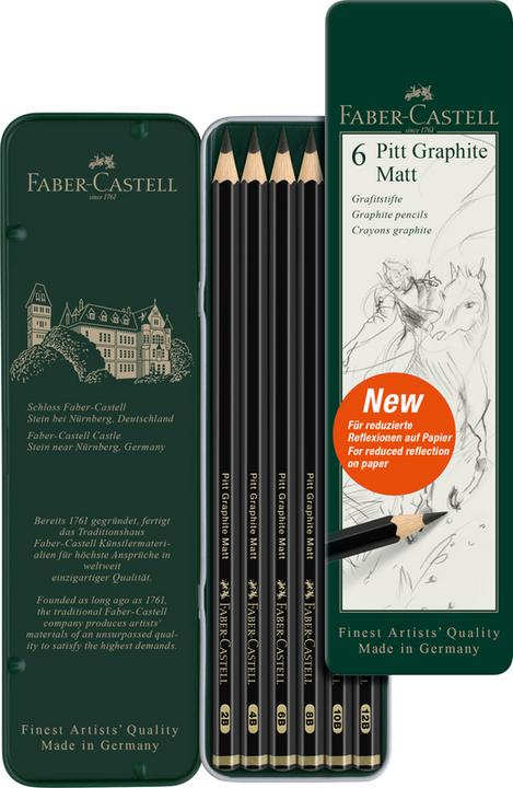 Image du produit Faber-Castell Pitt Graphite 6 pièces (M, 6 x)