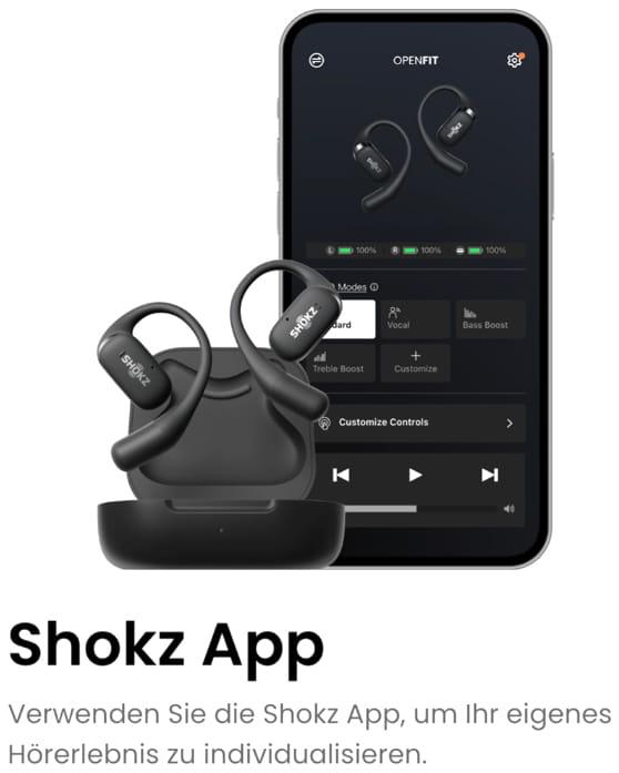 Actual product image Shokz OpenFit (ANC, 7 h, Wireless)