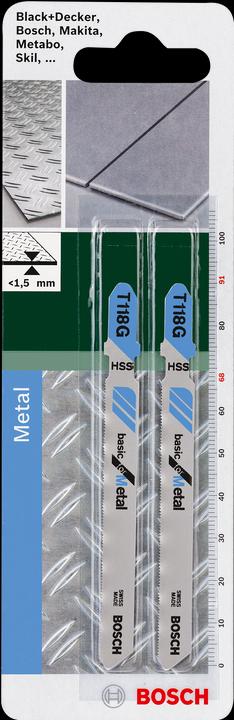 Actual product image Bosch Zubehör Jigsaw blade HSS, T 118 G Basic for Metal
