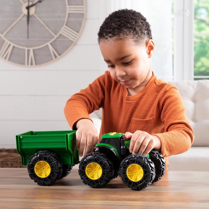 Actual product image John Deere Tractor with trailer