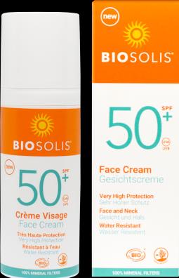 Image du produit Biosolis Crème pour le visage (Crème solaire visage, SPF 50, 50 ml)