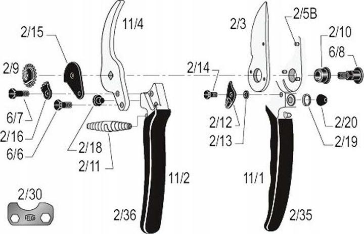Actual product image Felco Spare blade