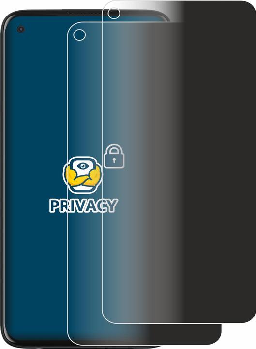 Productafbeelding BROTECT Anti-spionnetje privacyfolie Beschermfolie tegen blauw licht (2 Stuk, Motorola Moto G Pro)