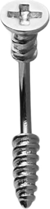 Produktbild Star Piercing Banane silber Kreuzschlitzschraube (ohne Messing, Chirurgenstahl 316L)