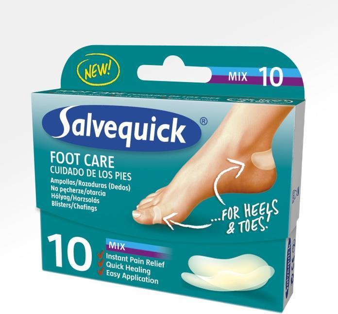 Produktbild Salvequick ister Patch Foot Care Heels & Toes Slices Onisters And Abrasions 10Pcs.