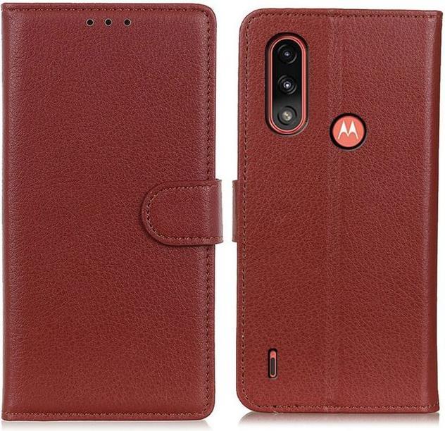 Immagine prodotto MU Classic Serie di copertine per libri in pelle Litchi (Potenza del Motorola Moto E7)