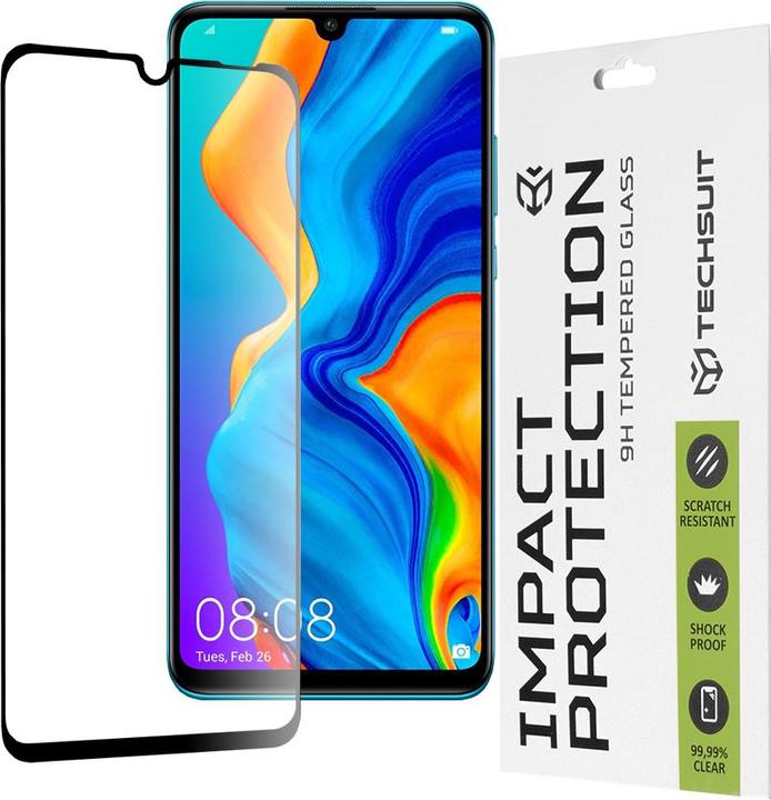 Produktbild Techsuit - 111D Full Cover / Full Glue Glass - Huawei P30 Lite / P30 Lite New Edition - Black (1 Stück, Huawei P30 Lite, Huawei P30 Lite New Edition)