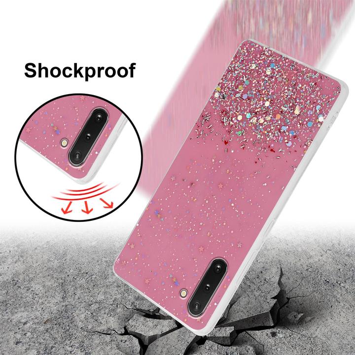 Actual product image Cadorabo TPU cover sparkling glitter (Samsung Galaxy Note 10)