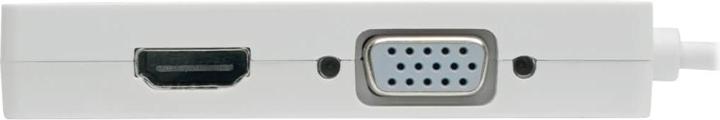 Image du produit Eaton Adaptateur USB-C multiport M/3xF - 4K HDMI DVI VGA HDCP Blanc (USB 3.1, 15.24 cm)
