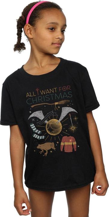 Immagine prodotto All I Want For Christmas Maglietta Ragazze (152, 158)