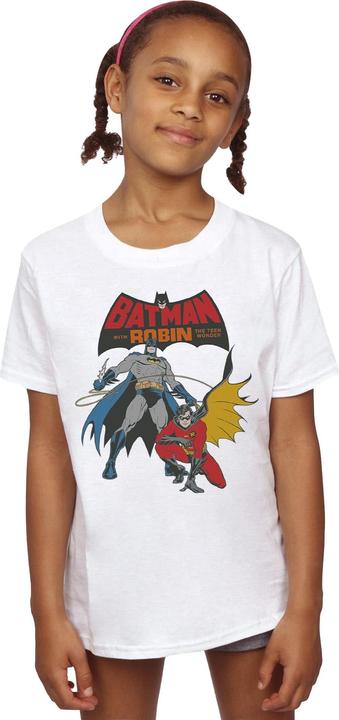 Actual product image Girls Batman And Robin Cotton T-Shirt (104)
