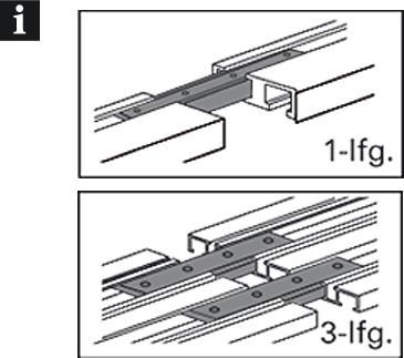 Actual product image Gardinia Track connector for aluminium curtain track 1 runner and 3 runners white