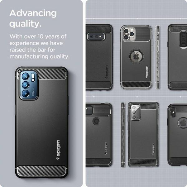 Produktbild Spigen RUGGED ARMOR OPPO RENO 6 5G MATTE Black (Oppo Reno 6 5G)