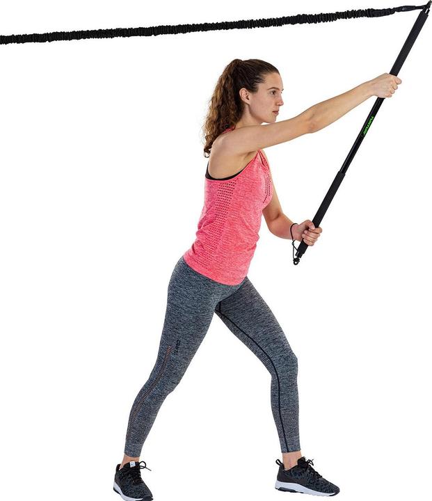 Produktbild Tunturi Widerstandstrainer mit Stab Fitnessstab (1 m, Stark)