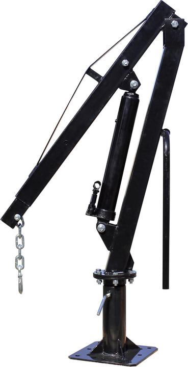 Actual product image Wiltec Pickup crane Loading crane 1800mm 900kg 360° slewing ring Workshop floor mounting