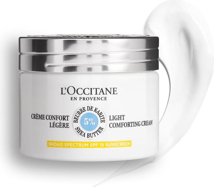 Actual product image L'Occitane Shea light face cream SPF15 (50 ml, 24h cream, SPF 15)