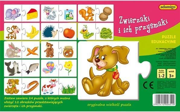 Immagine prodotto Adamigo Puzzle di animali e dolcetti (24 pezzi)