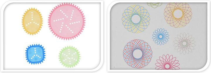 Actual product image Drawing spiral/spirograph set
