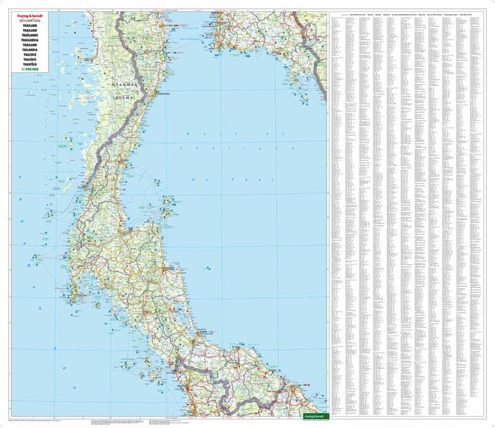 Image du produit Thaïlande, carte routière 1:900.000, freytag & berndt