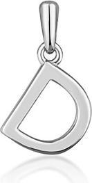 Image du produit JVD Pendentif lettre "D" minimaliste en argent SVLP0948XH2000D