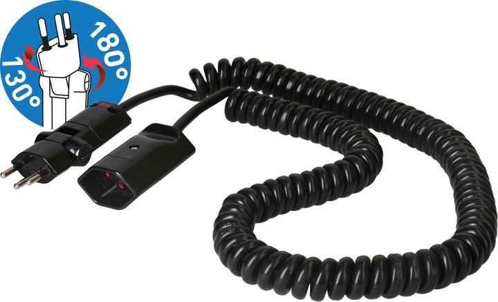 Image du produit Max Hauri clip-clap Rallonge TD spiralée H05VV-F3G1.0 (3.50 m, Type 13, Type 12)