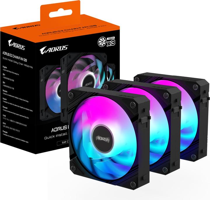 Image du produit Gigabyte AORUS EZ CHAIN FAN 120 (3-Pack)