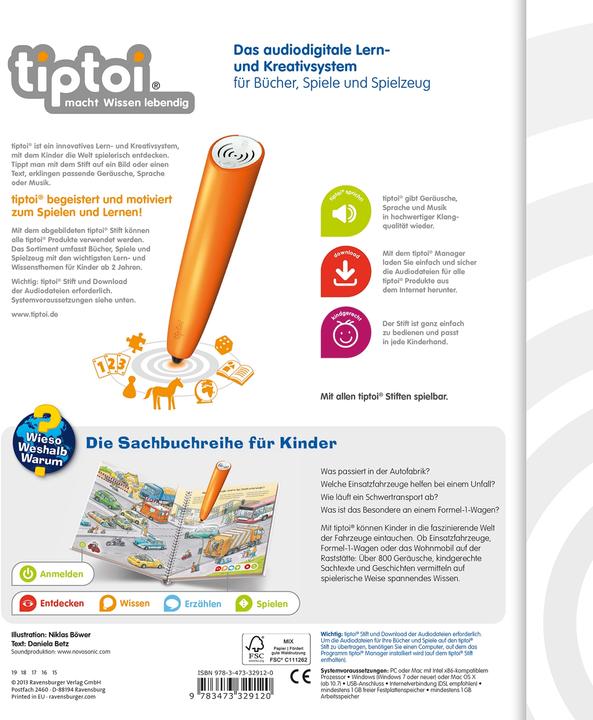 Produktbild tiptoi Die Welt der Fahrzeuge (Deutsch, Daniela Flucht, 2013)
