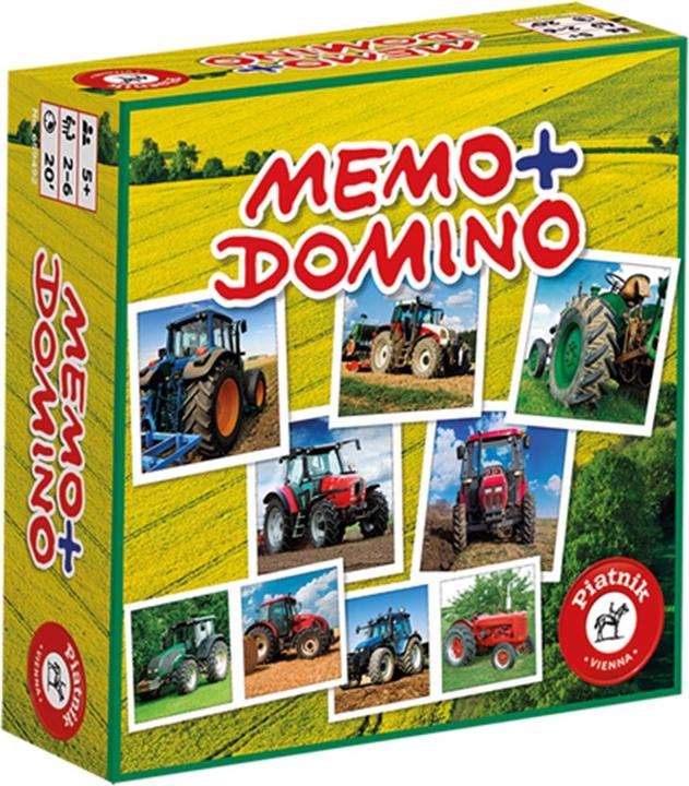 Piatnik Memo & Domino Tracteurs (Allemand, Français, Italien, Anglais)