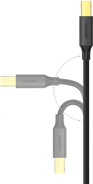 Productafbeelding Ugreen US135 USB 2.0 AB printerkabel 5m - zwart (5 m, USB 2.0)