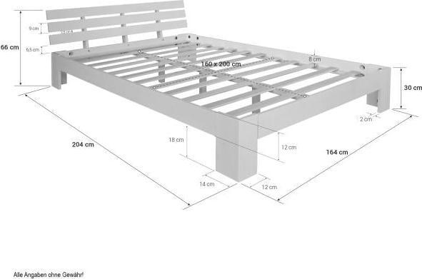 Image du produit Homestyle4u Lit futon Lit double (160 x 200 cm)