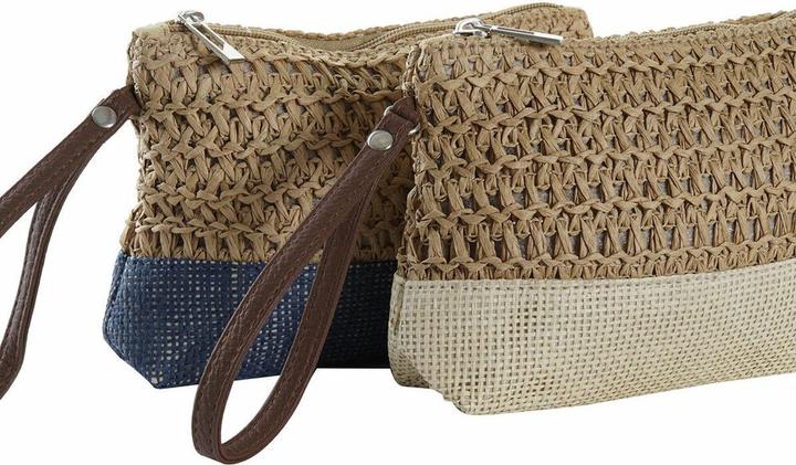 Image du produit DKD Home Decor Kulturbeutel Faser Gelb Blau Weiss Rot Beige 20 x 5 x 15 cm (4 Stücke)