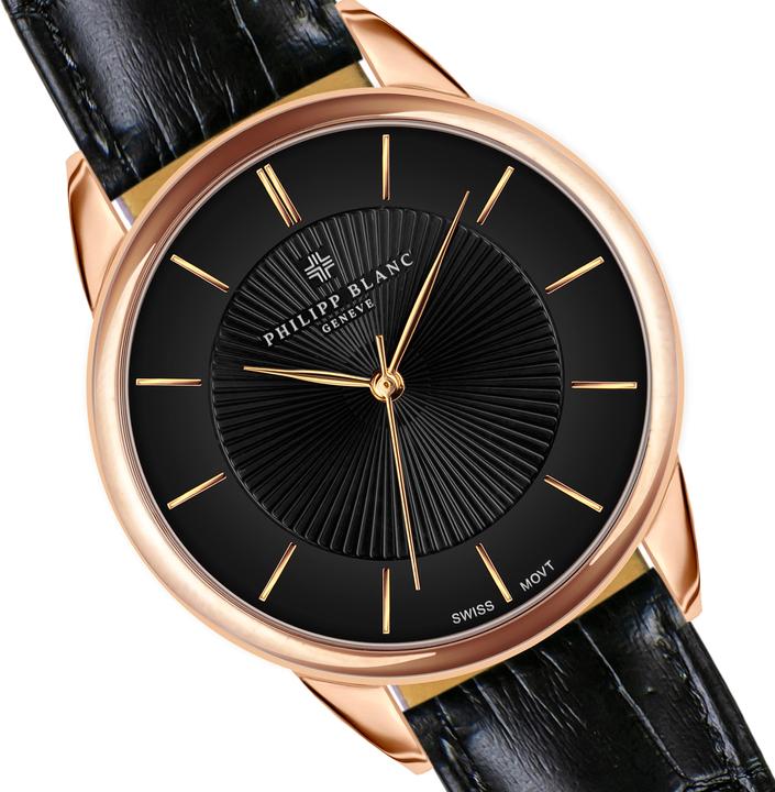 Immagine prodotto Philipp Blanc Orologio in pelle di coccodrillo (38 mm)