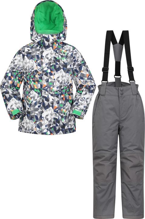 Actual product image Mountain Warehouse Childrens/Kids Printed Ski Jacket Set (140)