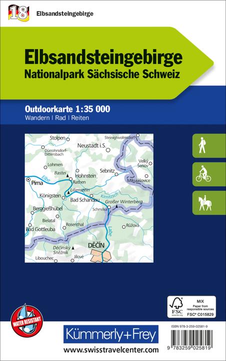 Produktbild Elbsandsteingebirge Nr. 18 Outdkte De