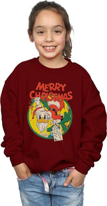 Immagine prodotto Disney Donald Duck Merry Christmas Felpa Ragazze (140, 146)