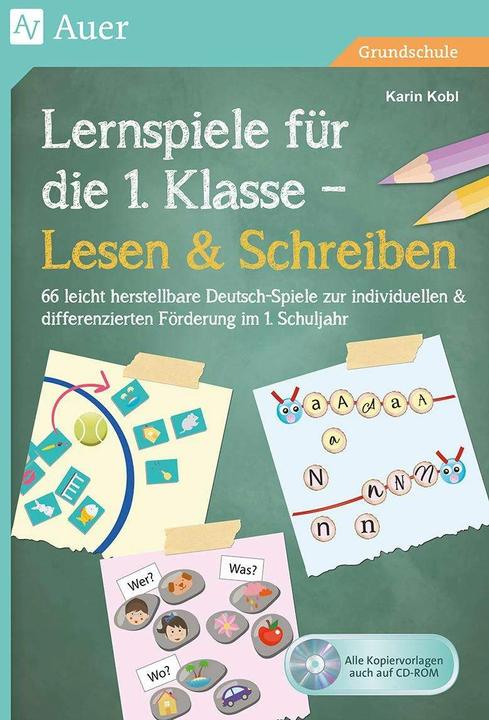 Image du produit Lernspiele für die 1. Klasse - Lesen & Schreiben (Allemand, Karin Kobl, 2023)