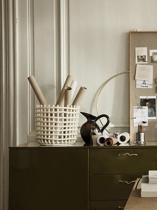 Actual product image Ferm Living Ceramic Basket (1 x, Ø 23.5 x 21 cm)
