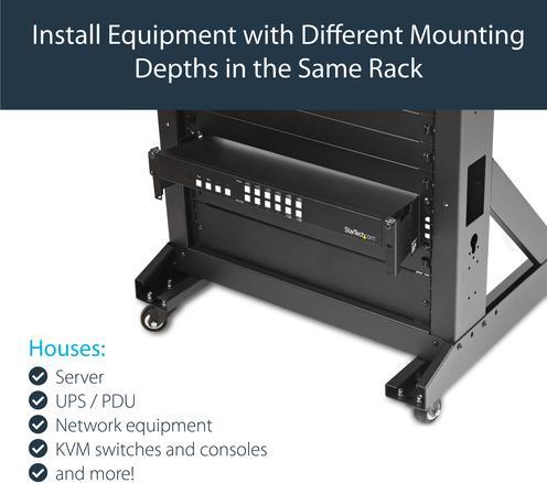 Produktbild StarTech 4in Rack Depth Adapter - 2u