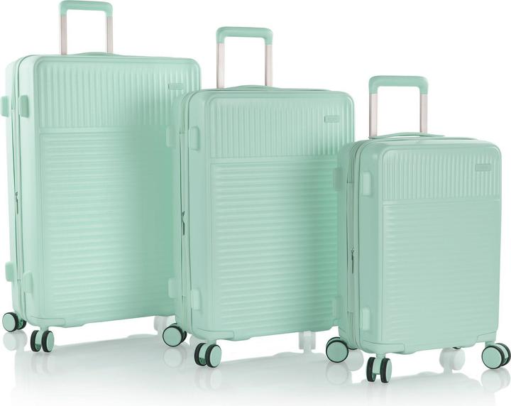 Heys Pastel 4 Rollen Kofferset 3-teilig mit Dehnfalte (219 l, XL (ab 115l))