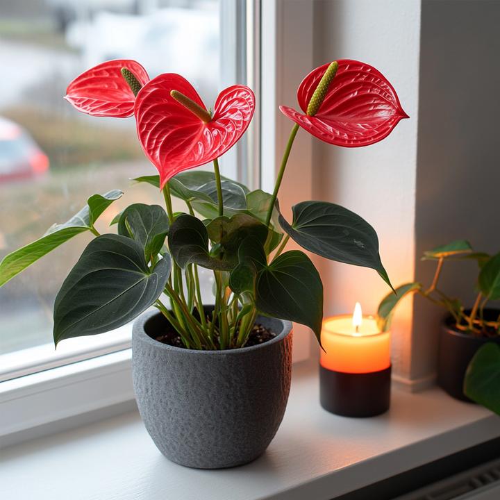 Image du produit Plant in a Box Anthurium 'Royal Champion' - Flamingoblume (35 cm)